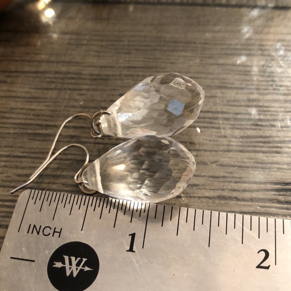 Handmade wooden and clear bead necklace - Picture 9 of 13